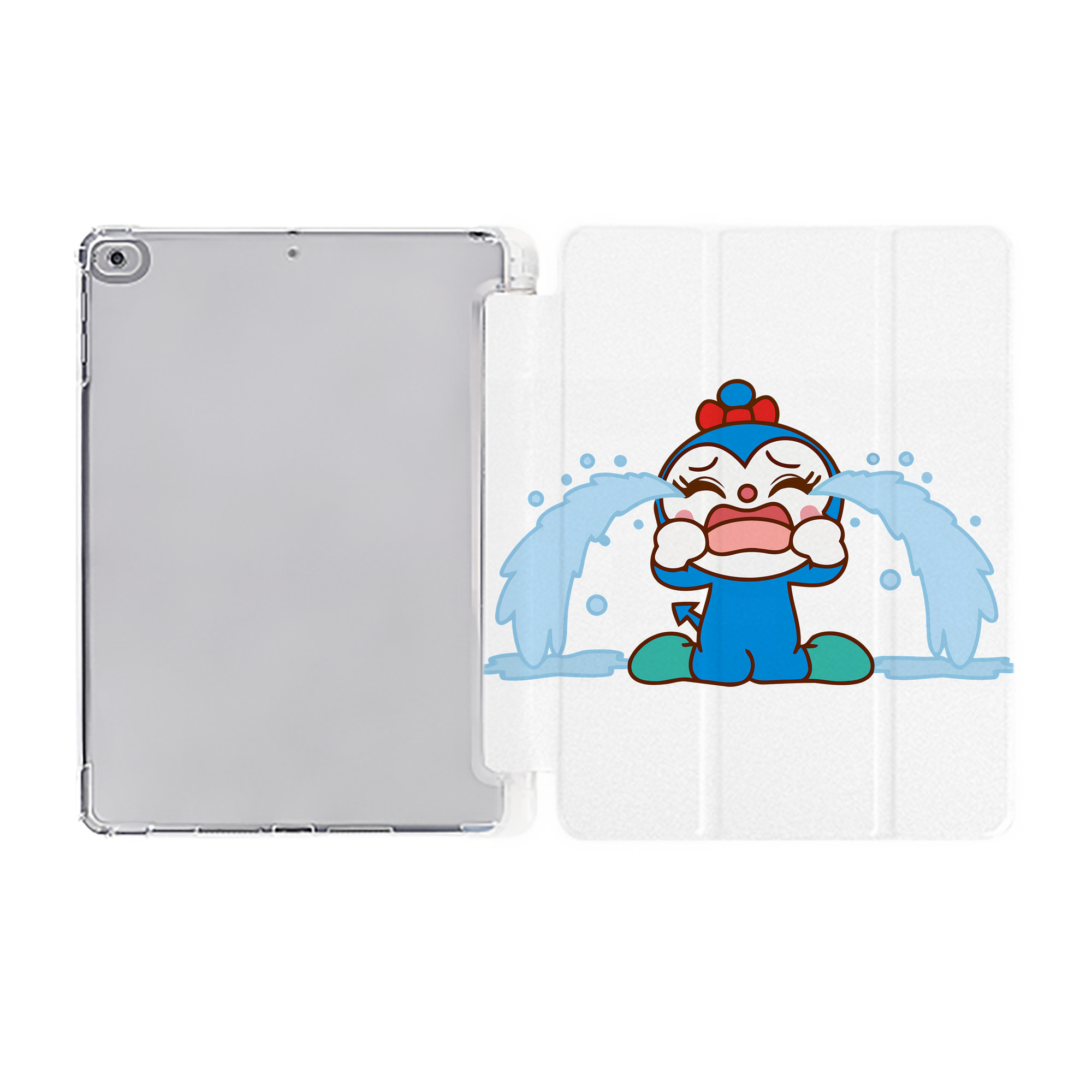 （画像用） アンパンマン Anpanman IPad ケース ペン収納付き 三つ折りスタンド PUレザー×シリコン 対応機種9.5/10.5/10.9インチ